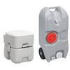 vidaXL Campingtoilet en watertankset draagbaar