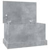 vidaXL Opbergbox 50x30x28 cm bewerkt hout betongrijs
