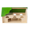 Van Dijk Toys houten speelgoed Boerderij - Naturel groen (Kinderopvang kwaliteit)