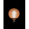 Led Bulb Grid Pattern Matt Gold 125X170Mm 4W-2200K / E27 Fi