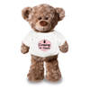 Coming soon aankondiging meisje pluche teddybeer knuffel 24 cm - Knuffelberen