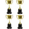 Prijsbeker/trofee met handvatten - 4x - goud - kunststof - 23 cm - Fopartikelen