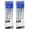 Balpennen set - 20x - schrijfmaterialen - kleur blauw - Pennen
