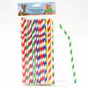 Drinkrietjes - papier - set 50x - multicolor kleuren - 20 cm - verjaardag/feestje - Drinkrietjes