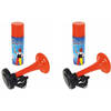 Gastoeter / Luchthoorn - 6x - gevuld met gas - 40 ml - Feesttoeters