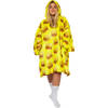 Noony Hamburger - oversized hoodie deken - plaids met mouwen - fleece deken met mouwen - one size fits all