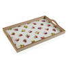 Snackdienblad Versa Strawberry Hout MDF (30 x 5 x 45 cm)