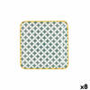 Snackdienblad Quid Pippa Vierkant Keramisch Multicolour (15,5 x 15,5 cm) (8 Stuks)