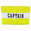 Aanvoerdersband Captian Geel/Wit Senior