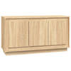 vidaXL Dressoir 102x35x55 cm bewerkt hout sonoma eikenkleurig