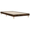 vidaXL Bedframe zonder matras hout gerookt eikenkleurig 90x200 cm