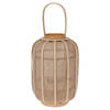 H&S Collection Hanglantaarn 28x40 cm rattan beige