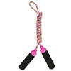 Kids Fun Springtouw speelgoed met Foam handvat - roze touw - 210 cm - buitenspeelgoed - Springtouwen