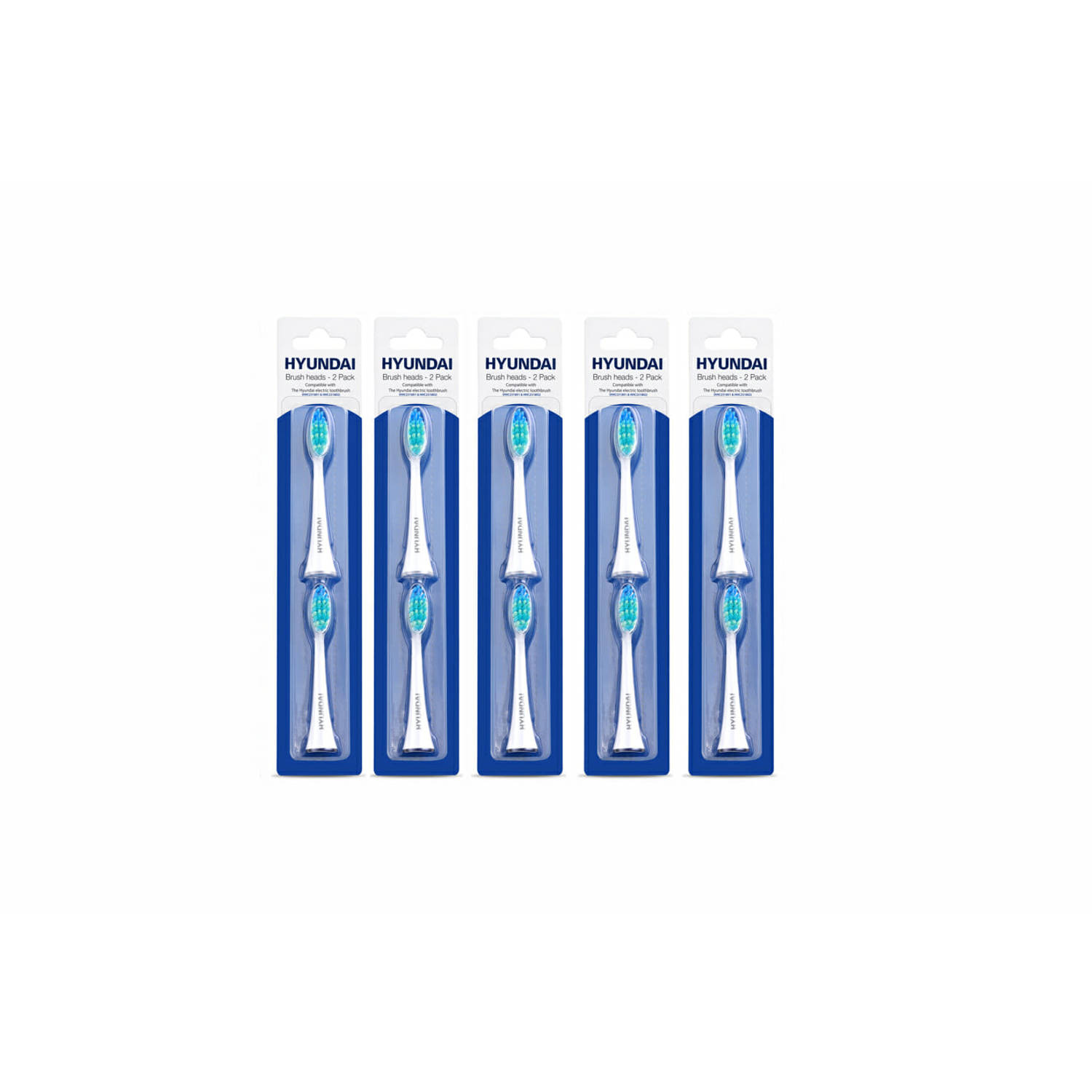 Hyundai Electronics - Elektrische Tandenborstel - Opzetborstel - Wit - 10 stuks