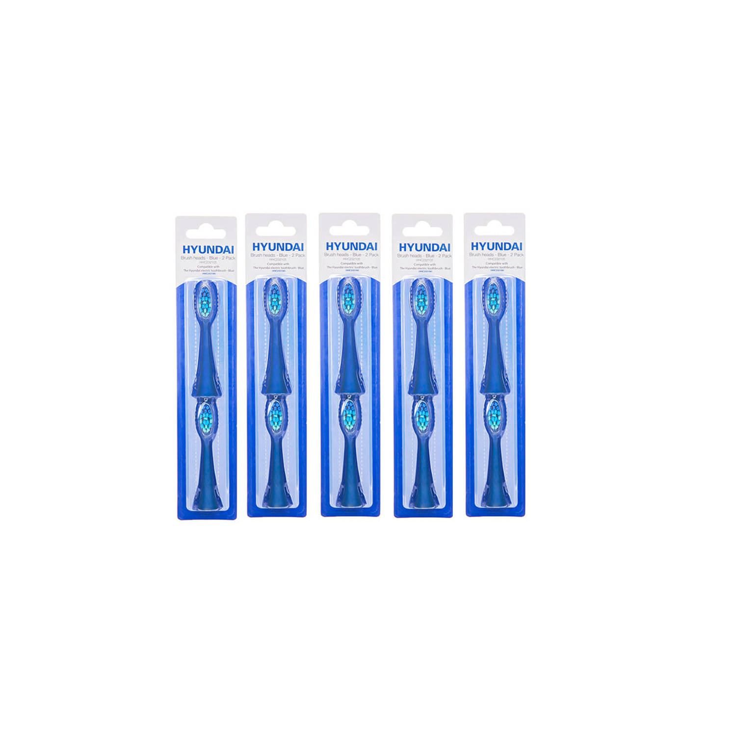 Hyundai Electronics - Elektrische Tandenborstel - Opzetborstel - blauw - 10 stuks