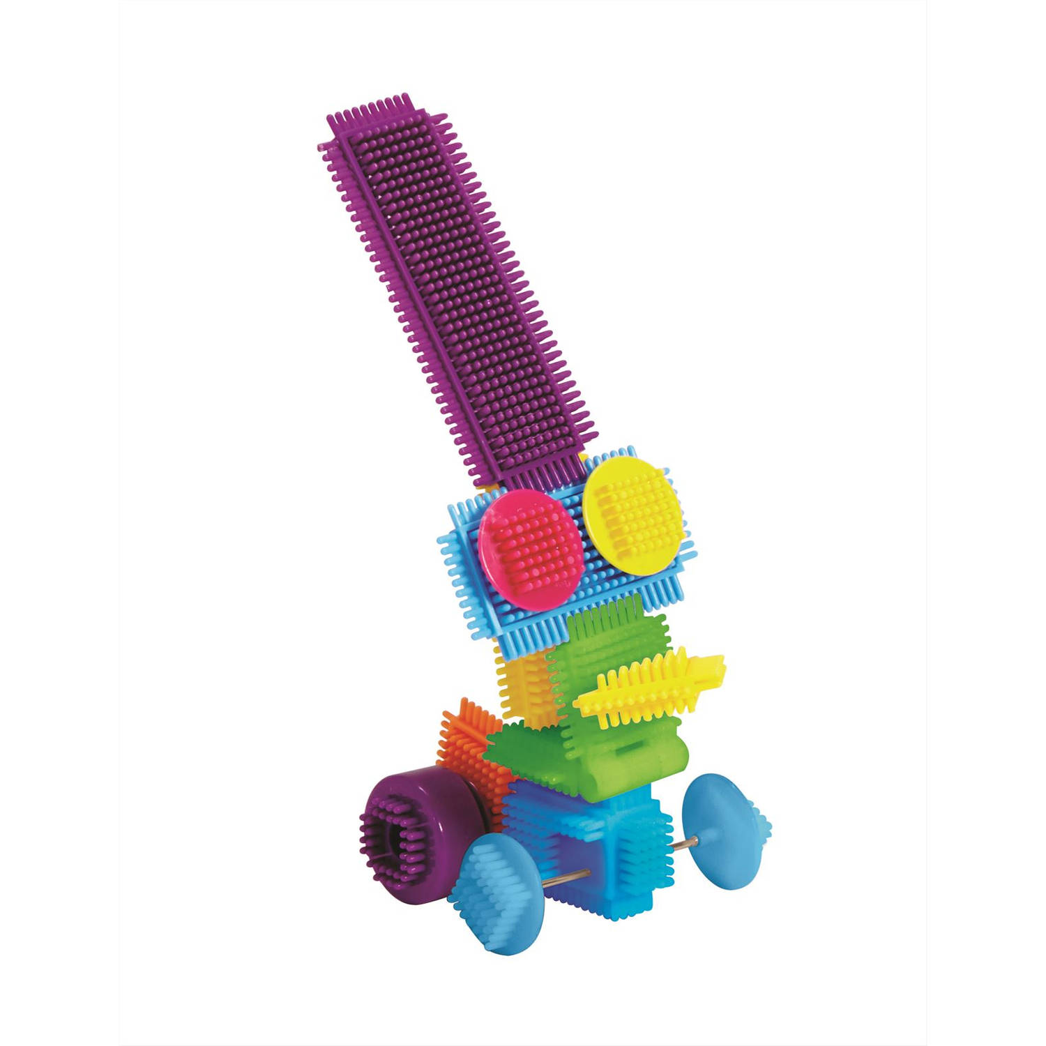 Edushape bristle blocks / nopper speelgoed / egelblokken Magische Brix in Beweging STEM - 55 stuks
