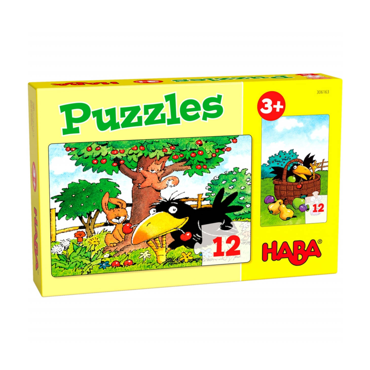 Haba legpuzzel Puzzels Boomgaard junior karton 2 x 24 stukjes
