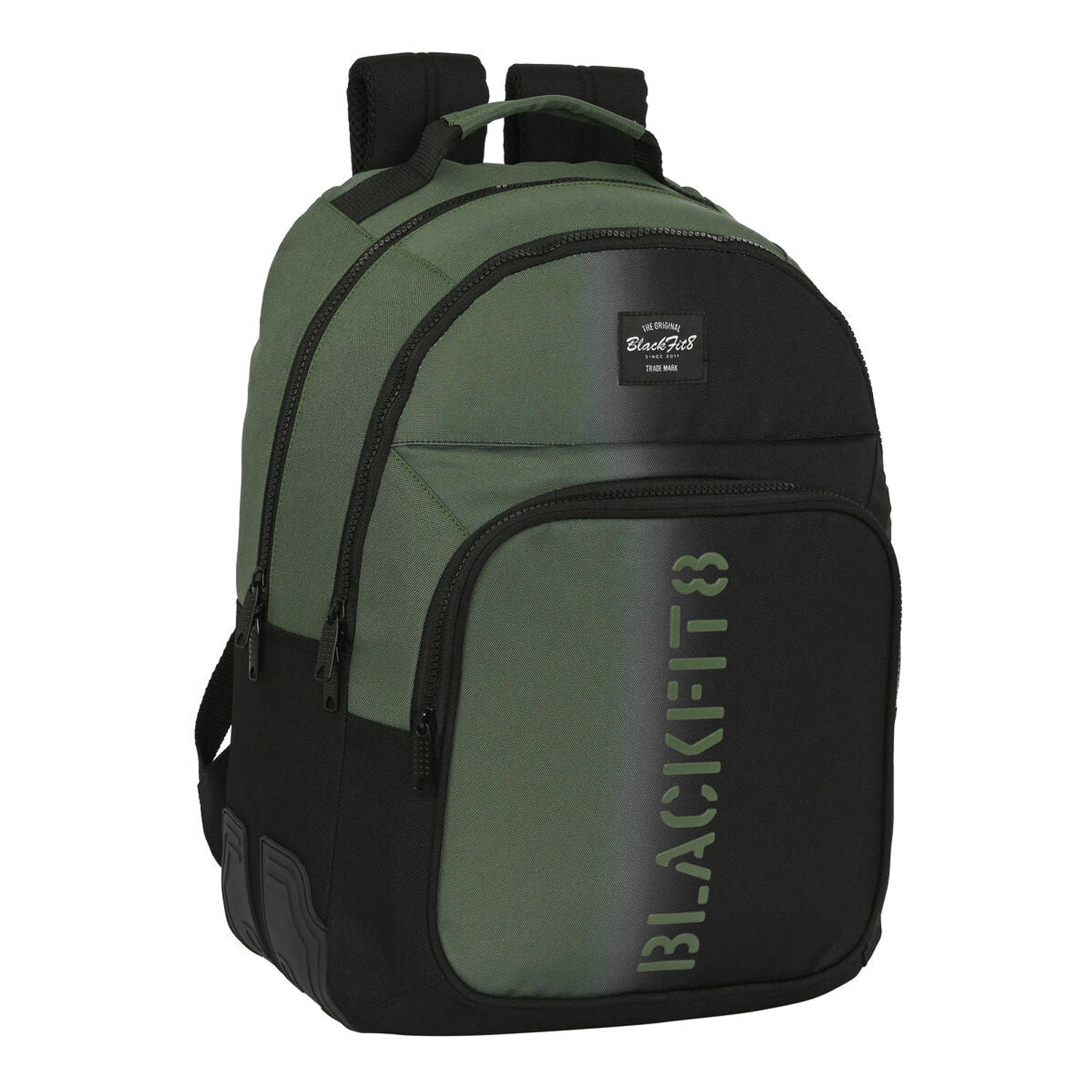 Schoolrugzak BlackFit8 Gradient Zwart Militair groen (32 x 42 x 15 cm)