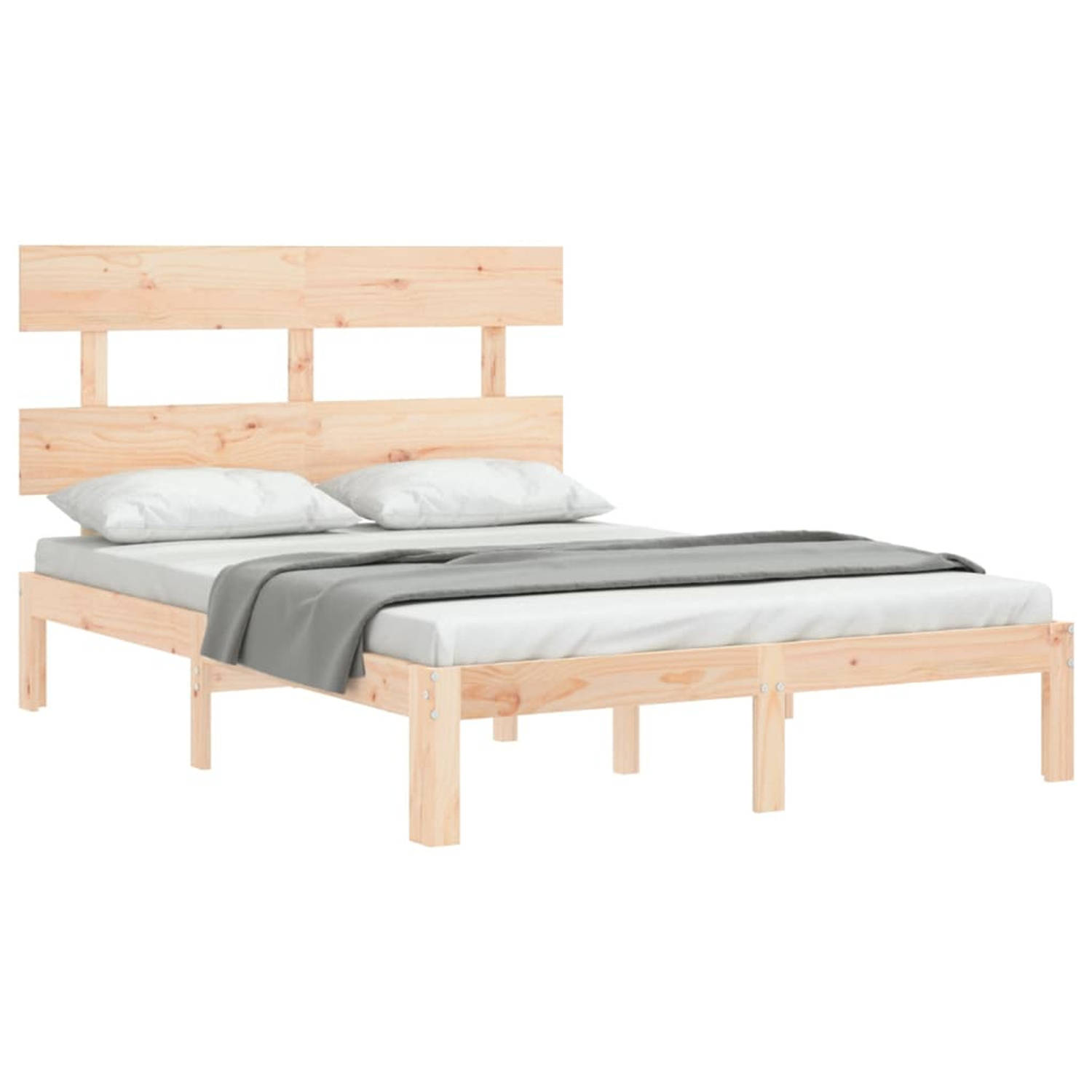 vidaXL-Bedframe-met-hoofdbord-massief-hout-140x190-cm