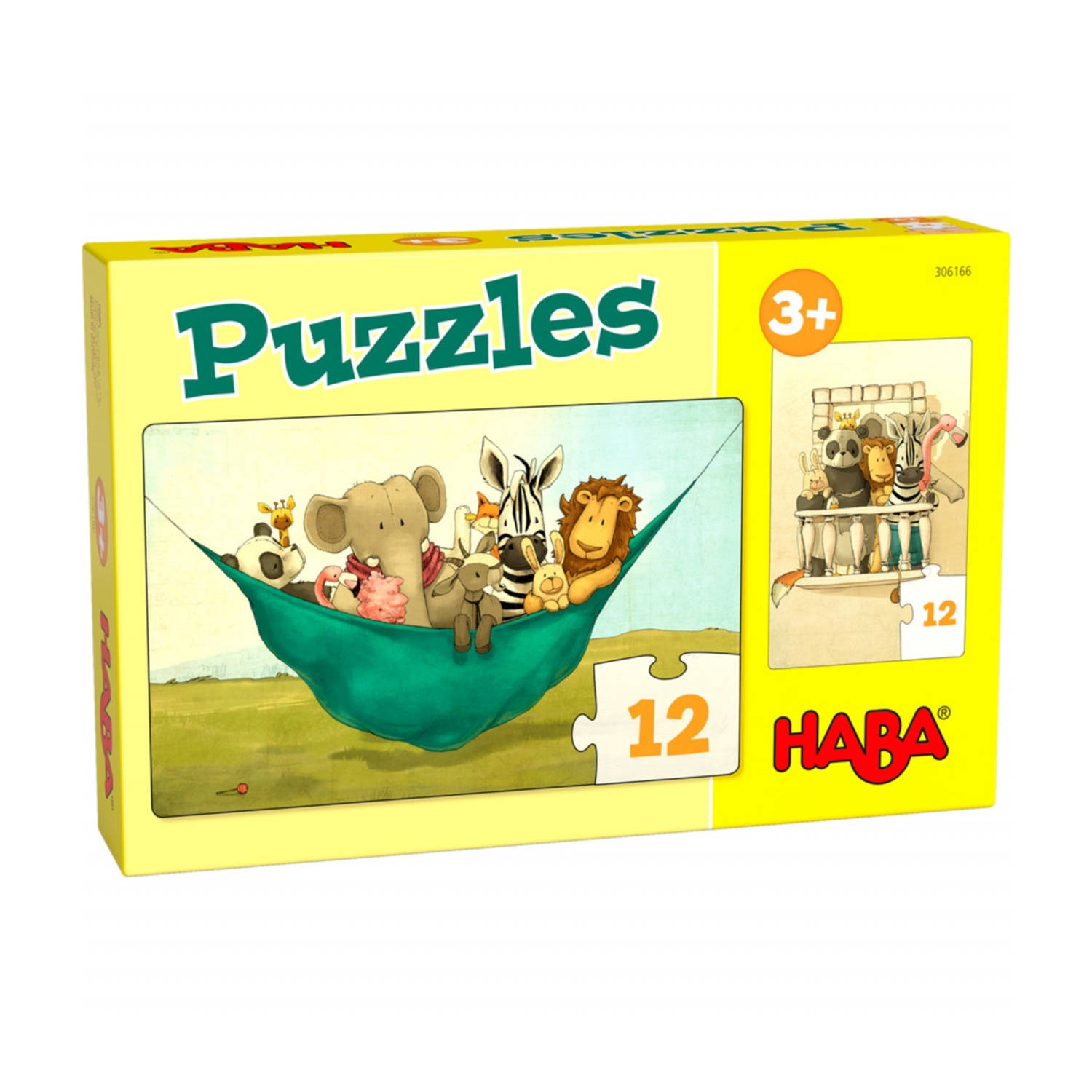 Haba legpuzzel Puzzels Leeuw Udo junior karton 2 x 12 stukjes