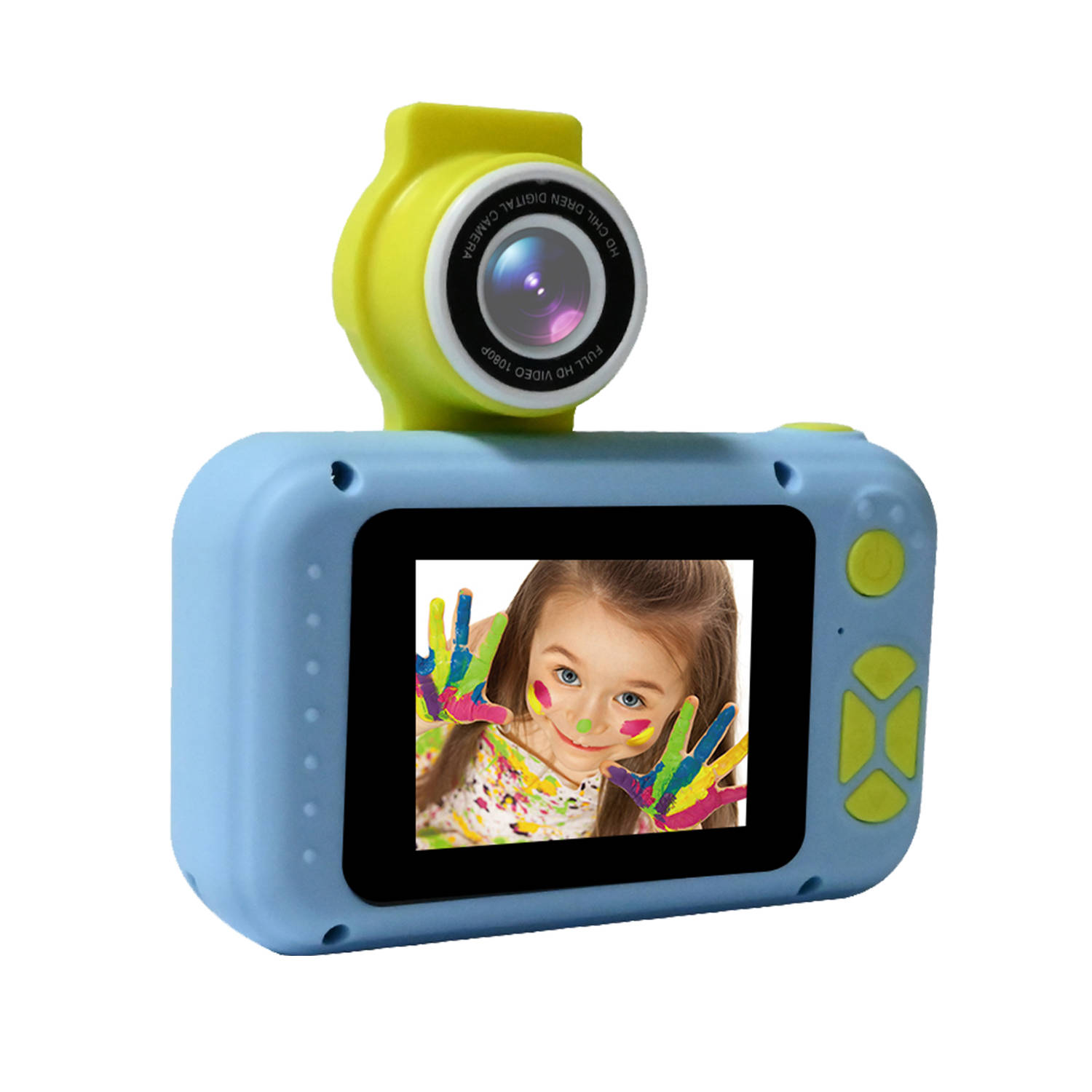 straf wildernis Charlotte Bronte Denver Kindercamera FULL HD - Camera Voor & Achter - 40MP - Speelgoed  Fototoestel - KCA1350 - Blauw | Blokker