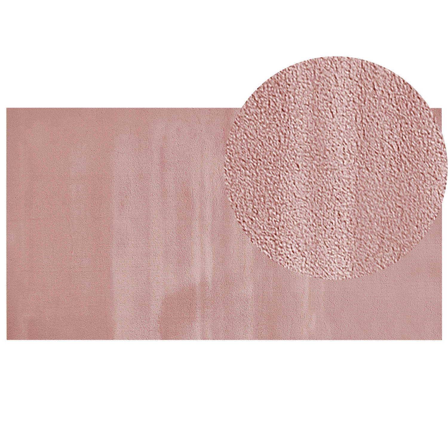 Beliani MIRPUR Shaggy-Roze-Polyester