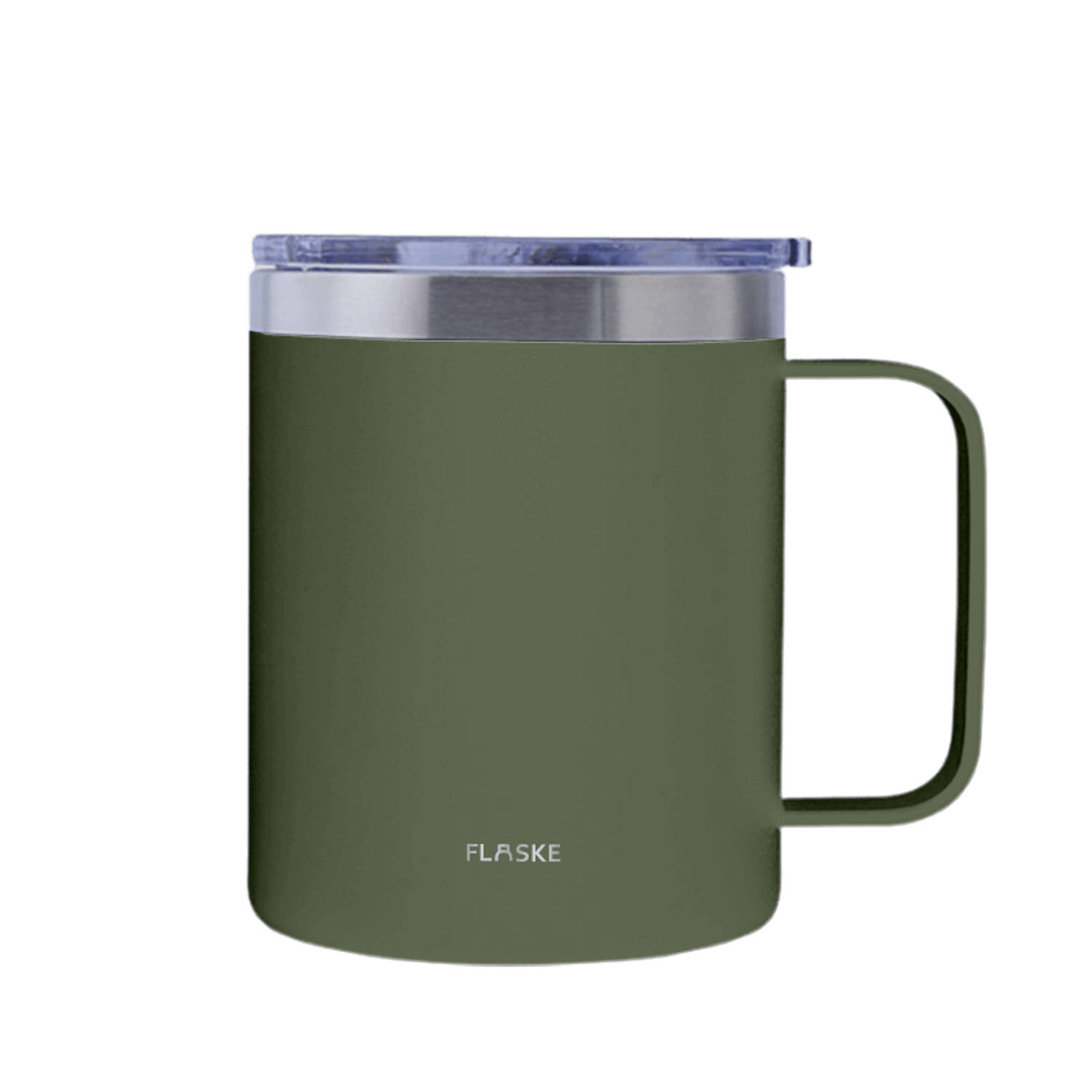 FLASKE Camp Cup - Moss - 400ml - RVS Thermosbeker van 400ML - Geschikt als drinkbeker en Koffiebeker to Go