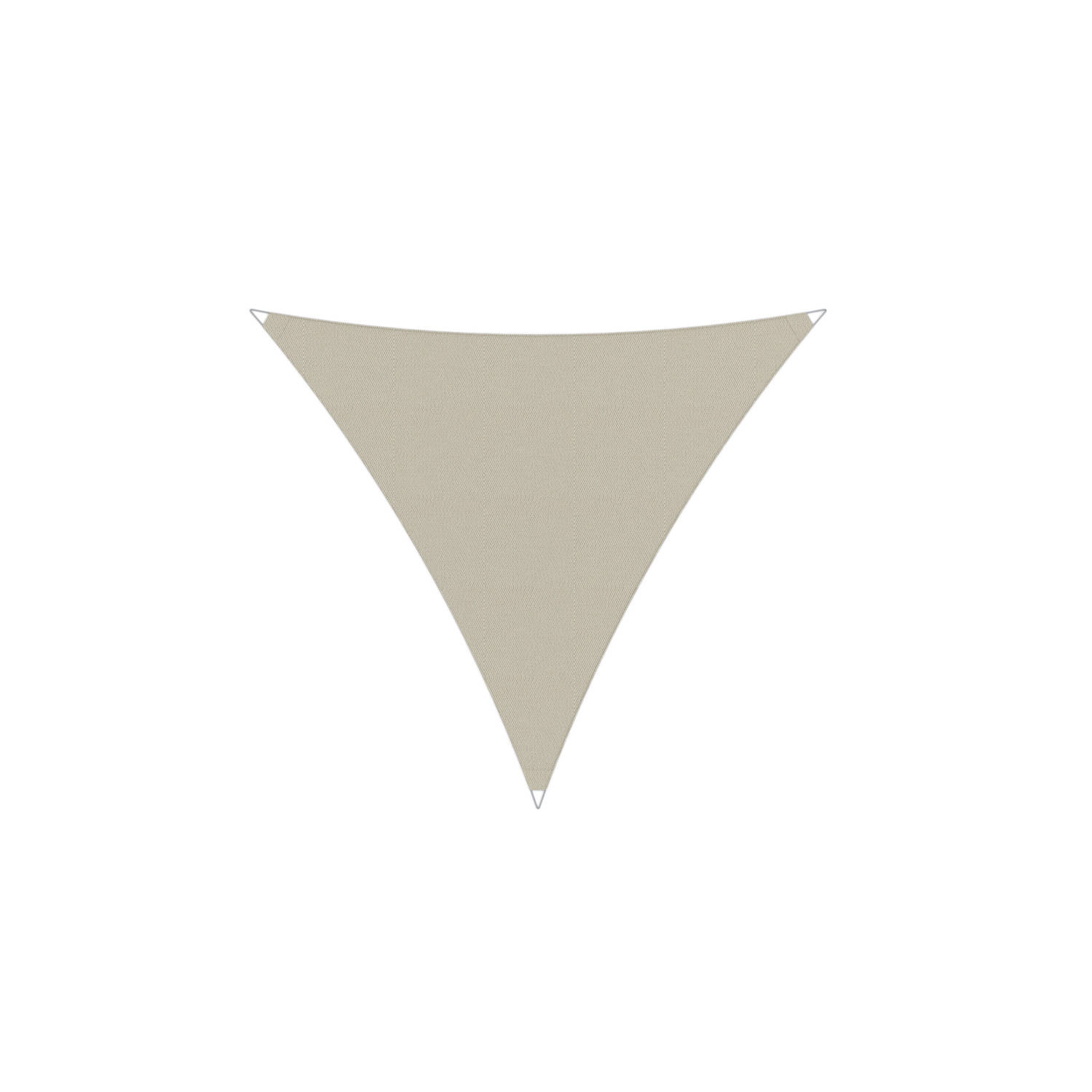 Compleet pakket: Umbrosa Ingenua schaduwdoek driehoek 5x5x5 m solidum canvas met bestigingsset en bu
