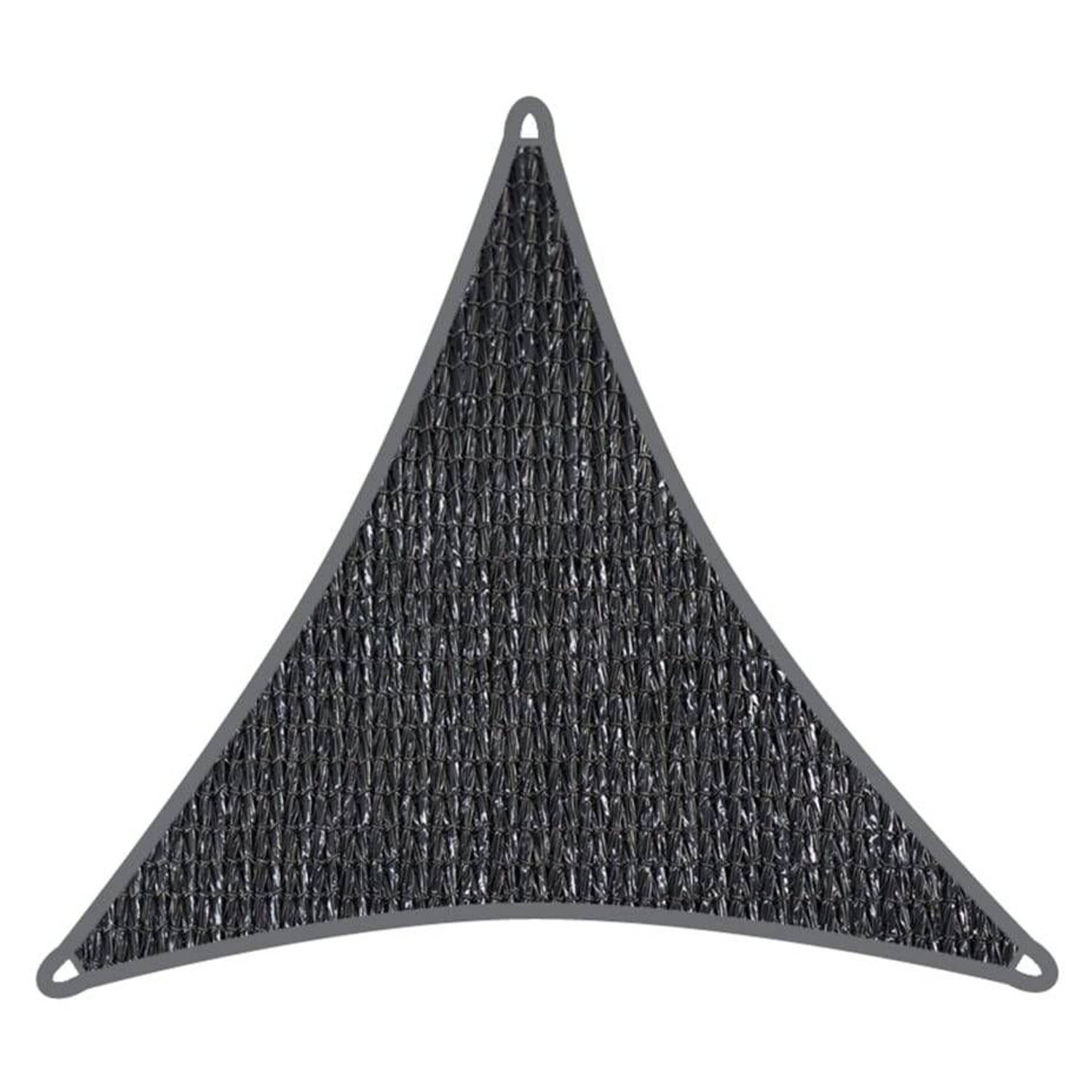 Compleet pakket: Coolaroo schaduwdoek driehoek 6,5x6,5x6,5m Grafiet met bevestigingsset en buitendoe