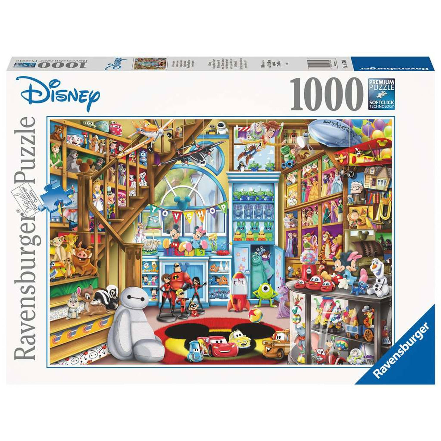 Ravensburger puzzel 1000 stukjes disney in de speelgoedwinkel