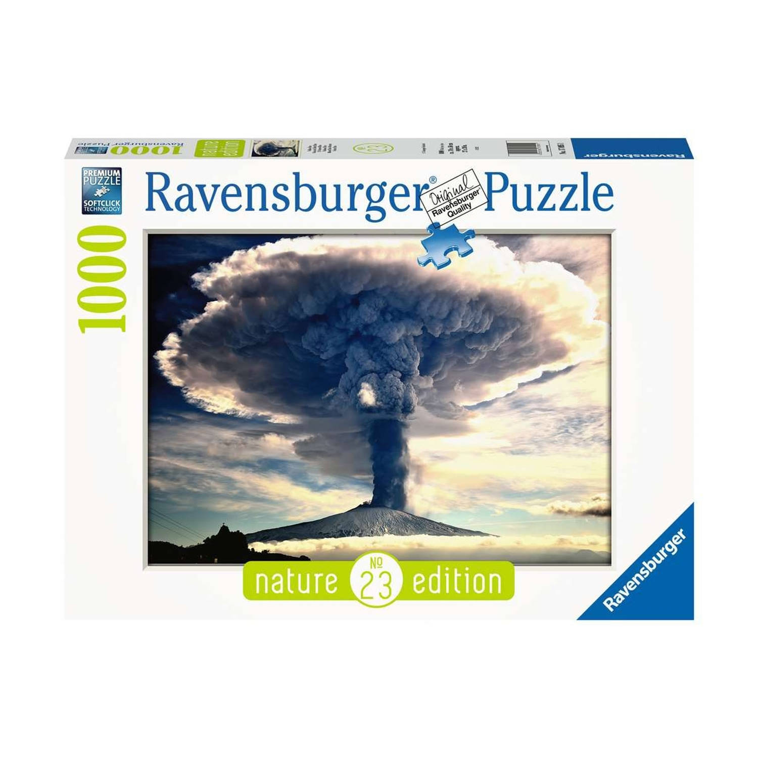 Ravensburger puzzel Vulkan Etna 1000 stukjes