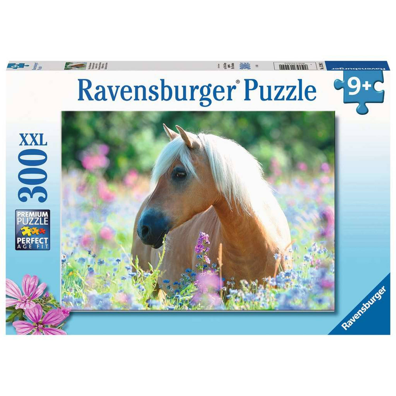 Ravensburger puzzel paard in bloemenzee 300 stukjes