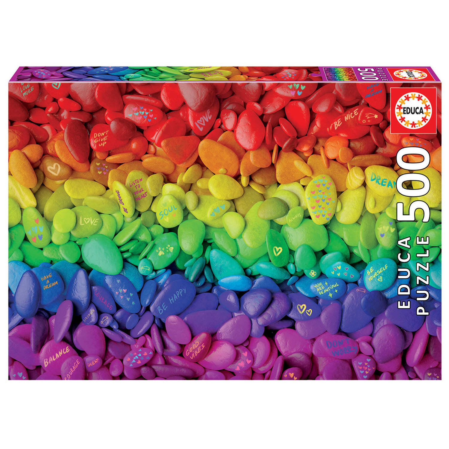 Puzzel Educa Coloured Stones 500 pcs