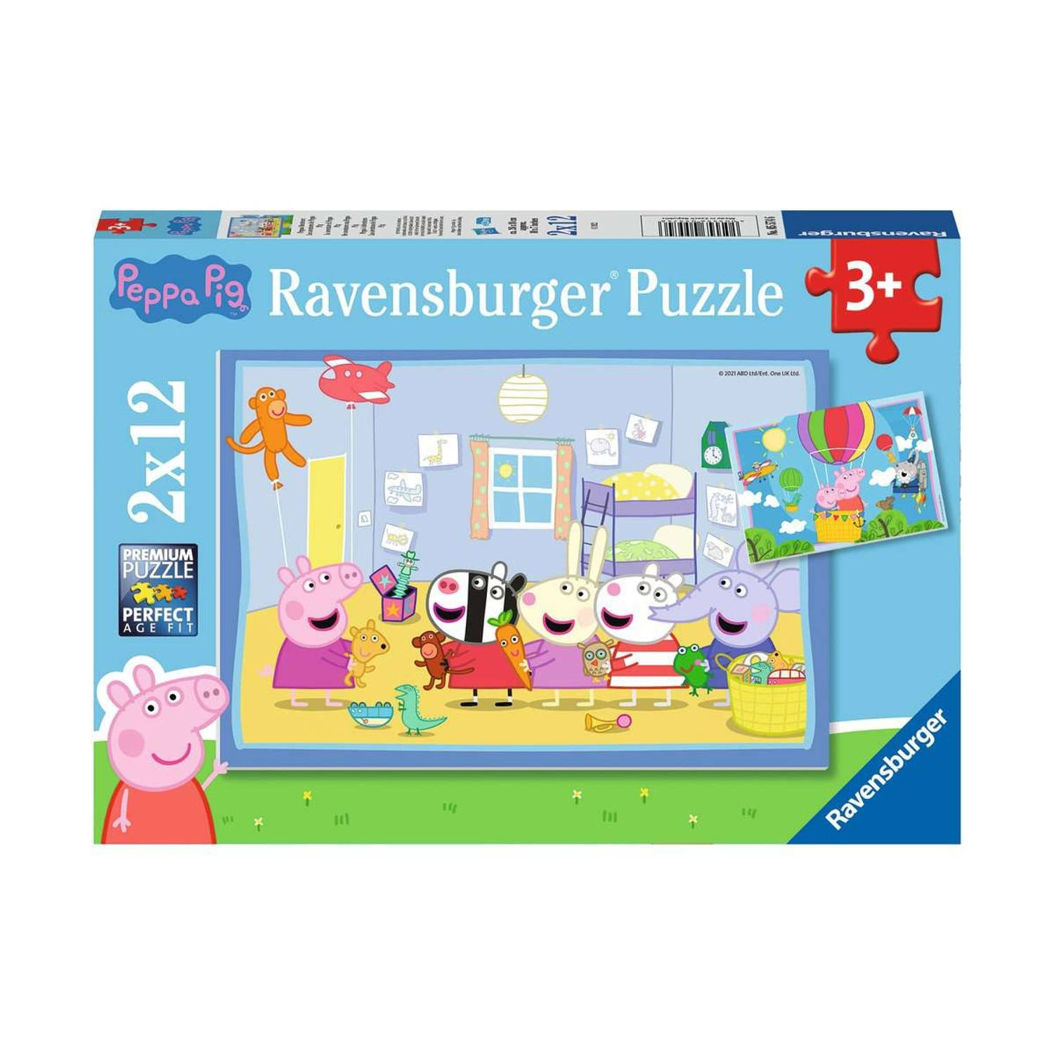 Ravensburger puzzel Peppa's avontuur 2x12 stukjes
