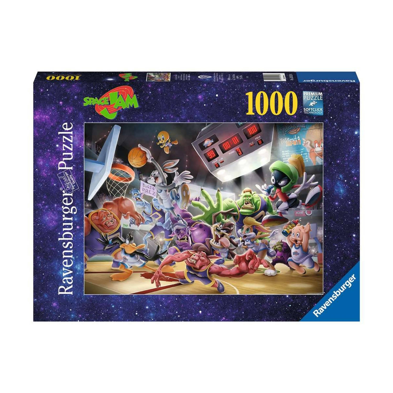 Ravensburger puzzel Space Jam Final Dunk 1000 stukjes