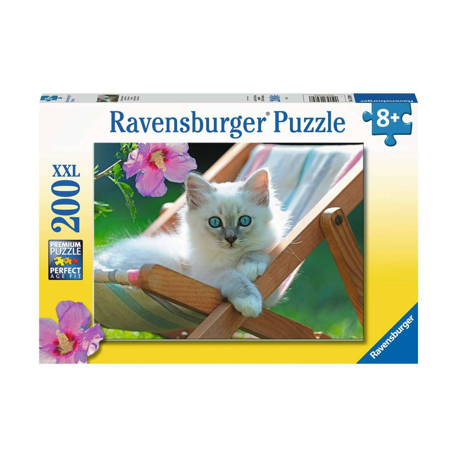 Ravensburger puzzel wit katje 200 stukjes