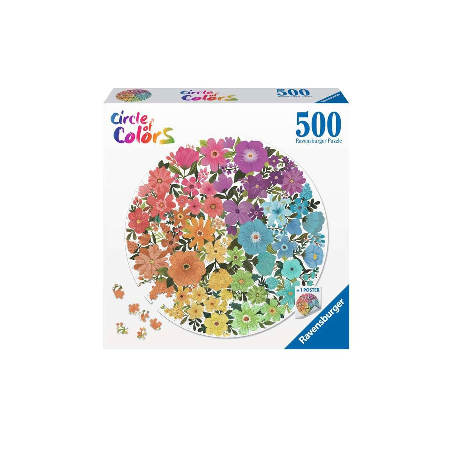Ravensburger puzzel circle of colors-flowers 500 stukjes