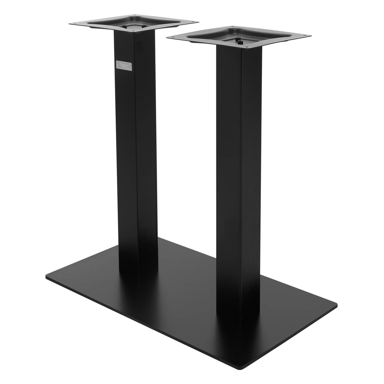Dubbele tafelpoten 70x72 cm Zwart Mat Staal ML-Desing