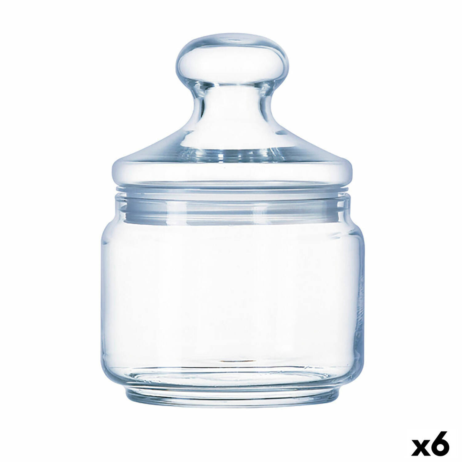 Pot Luminarc Club Transparant Glas (500 ml) (6 Stuks)