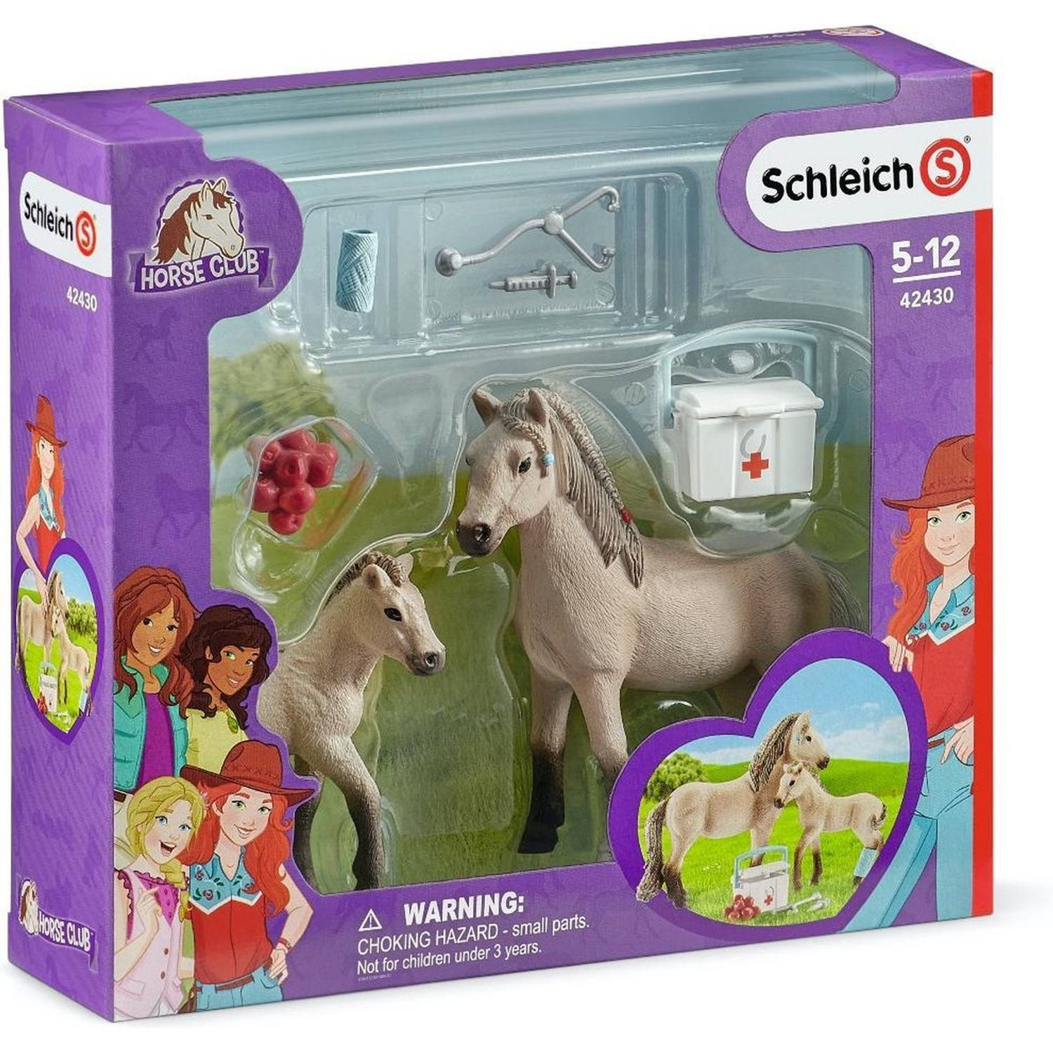 Schleich® Speelfiguur Horse Club, Hannahs eerste hulp bij ongevallen set (42430) (set)