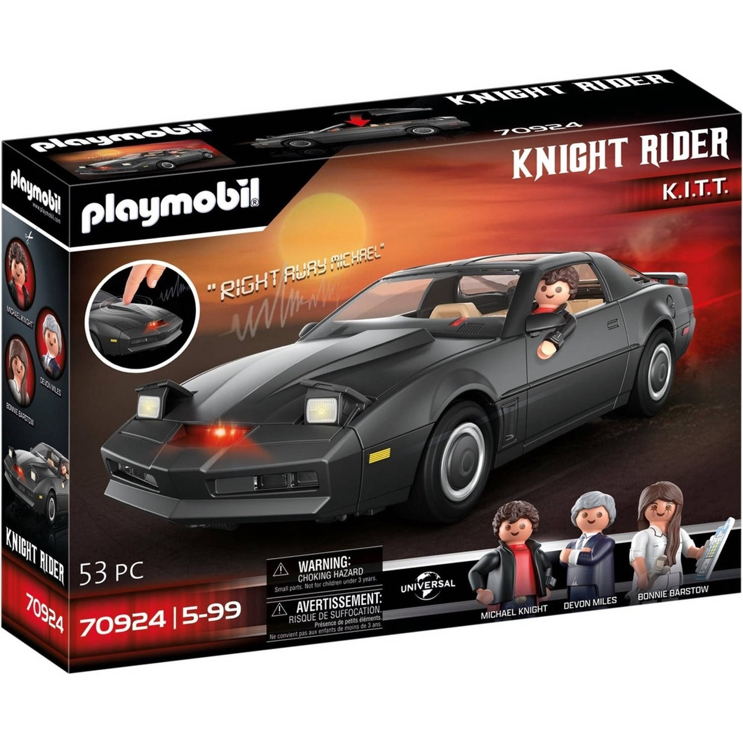 Playmobil Movie Cars 70924 Knight Rider K.I.T.T.