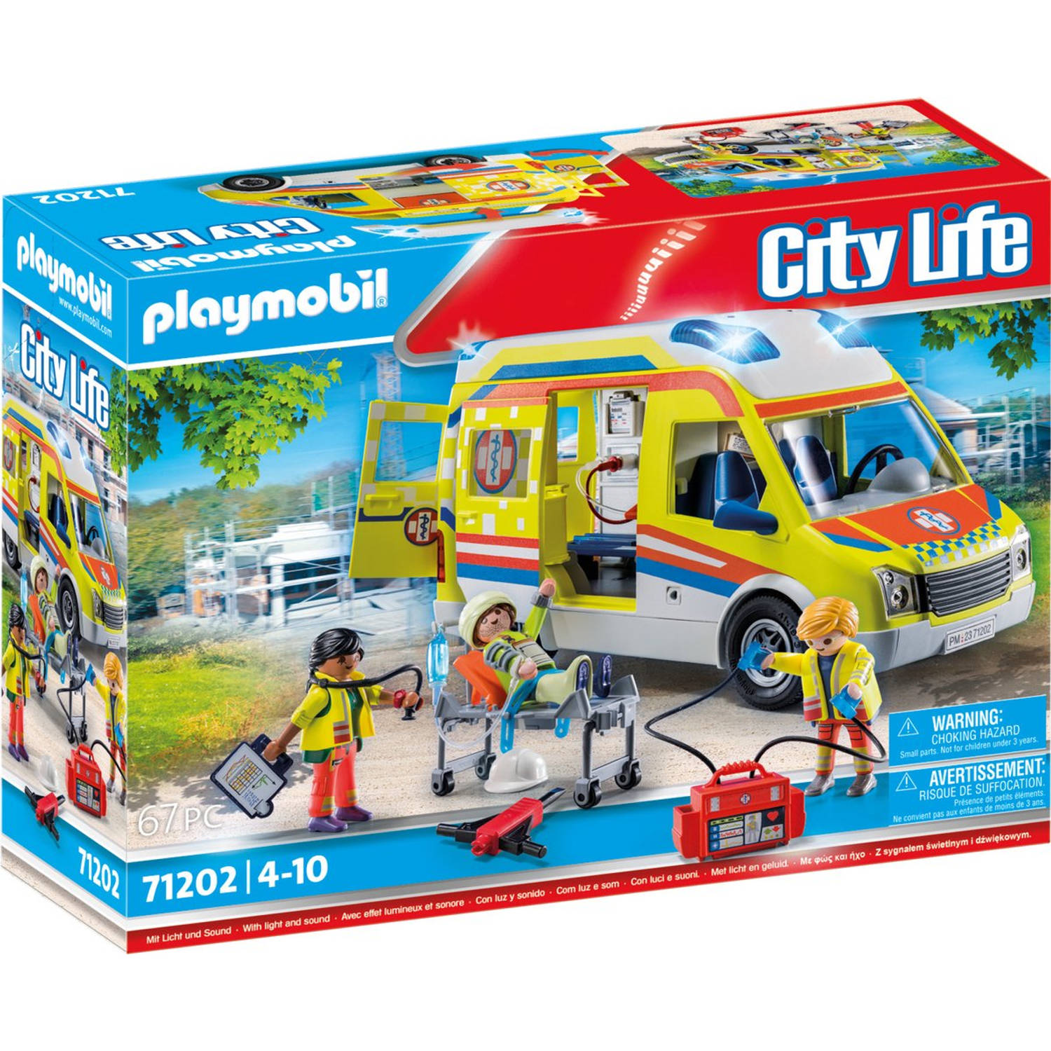 Playmobil® Constructie-speelset Rettungswagen mit Licht und Sound (71202), City Life