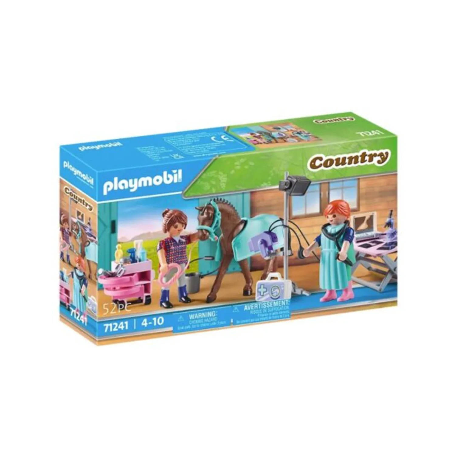 Playmobil® Constructie-speelset Tierärztin für Pferde (71241), Country (52 stuks)