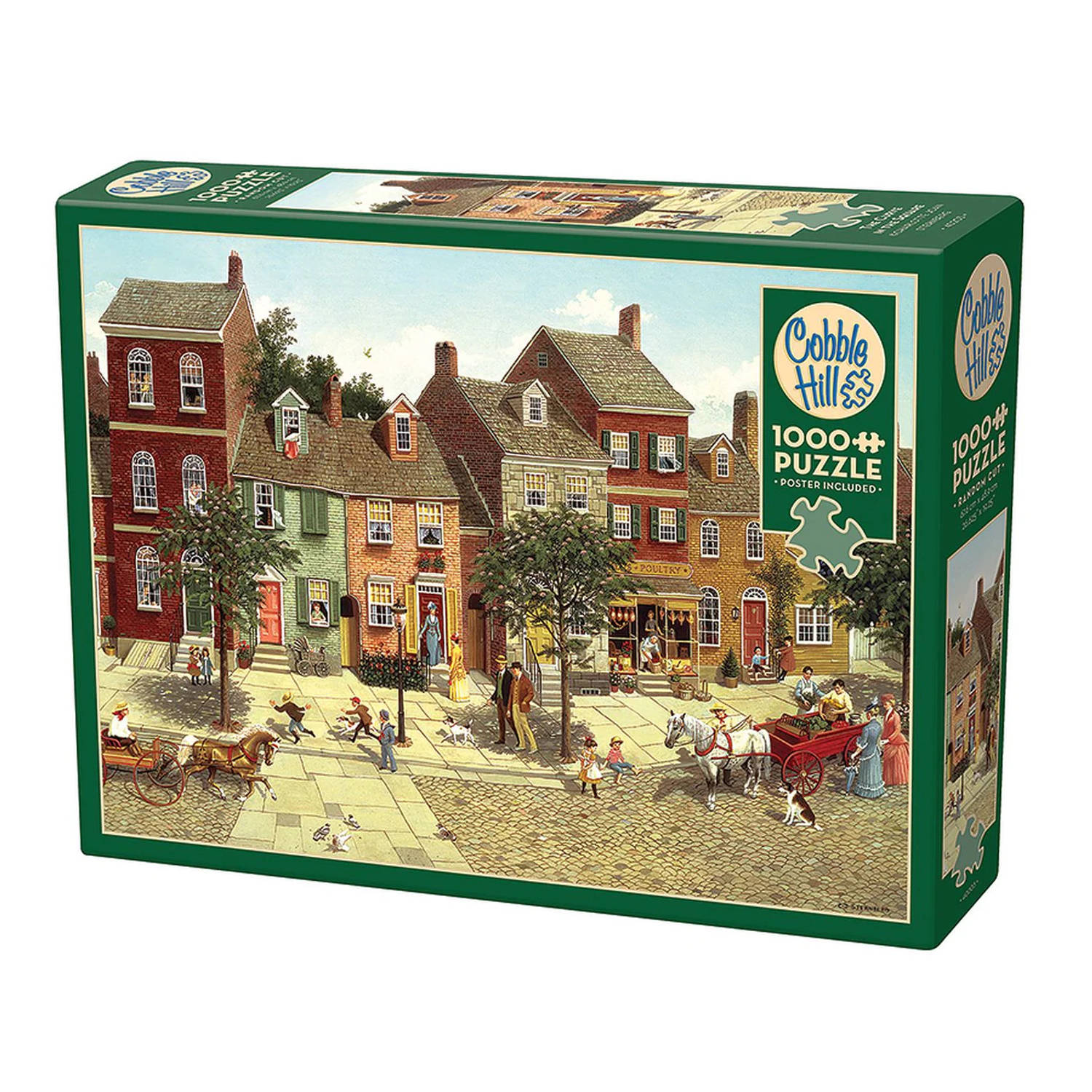 Cobble Hill legpuzzel The curve in the square 1000 aparte stukjes