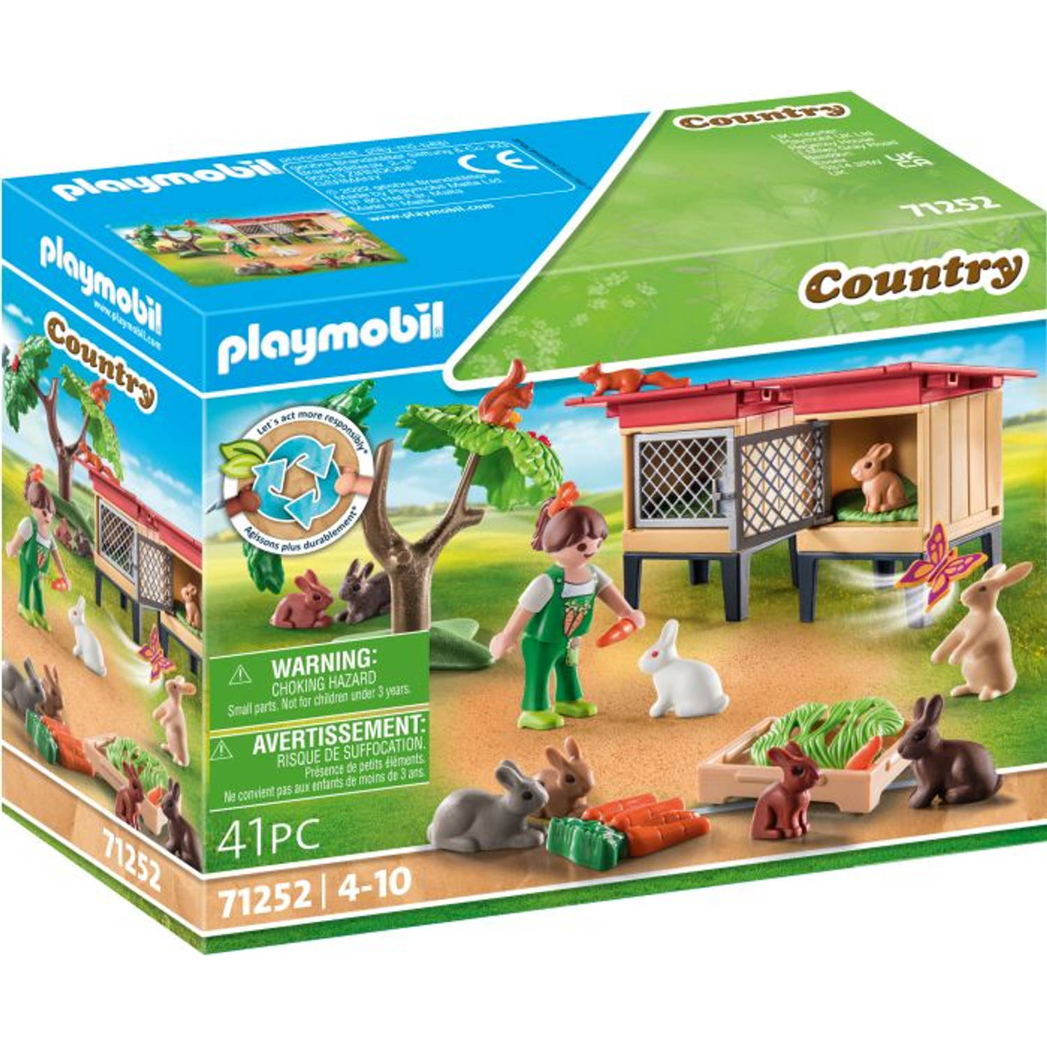 Playmobil® Constructie-speelset Kaninchenstall (71252), Country