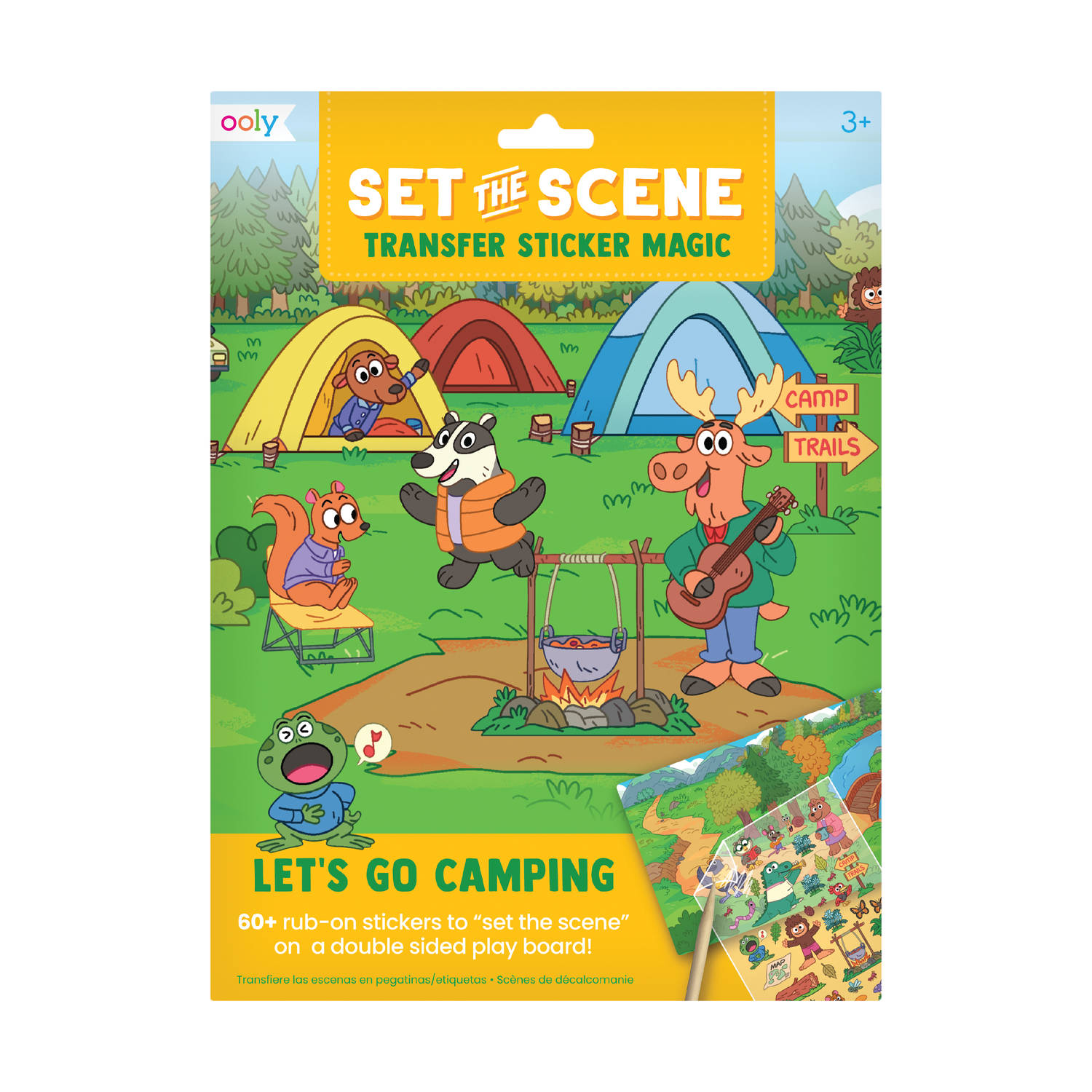 Ooly Set The Scene Transfer Stickers Let's Go Camping