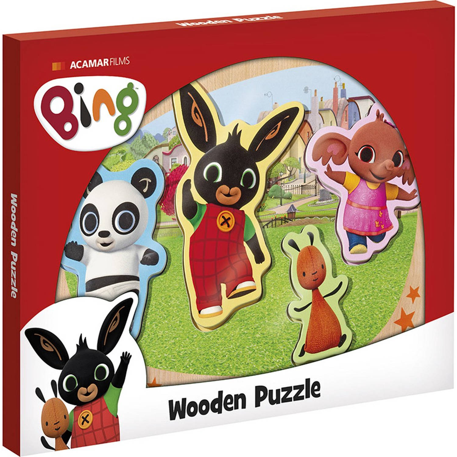 Bambolino Toys Bing Houten Puzzel 4 stukjes