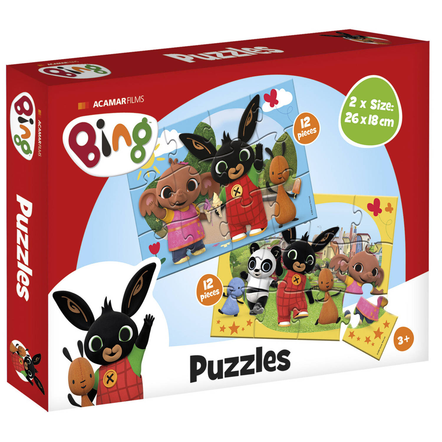 Bambolino Toys Bing Puzzel 2 x 12 stukjes