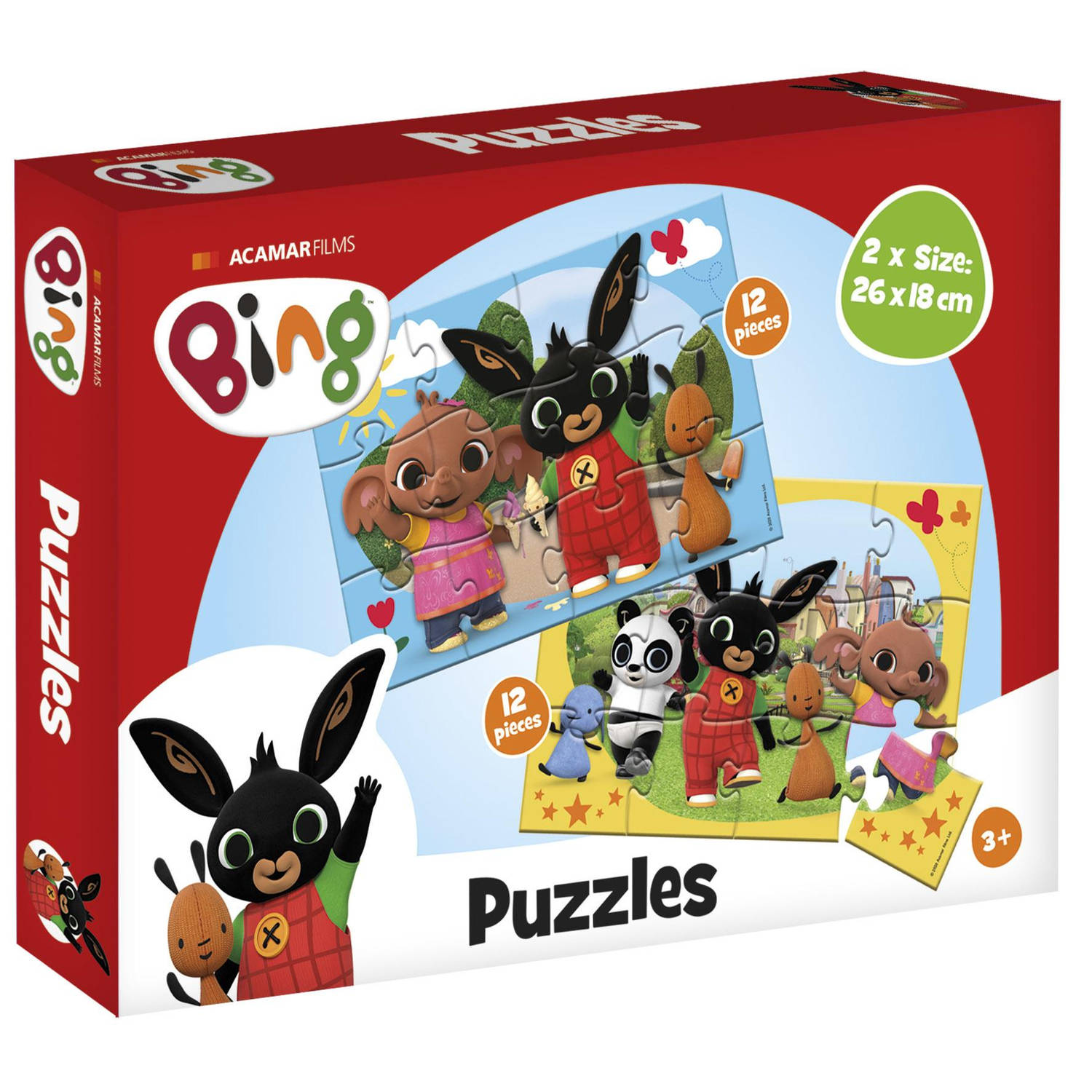 Bambolino Toys Bing Puzzel 2 x 12 stukjes