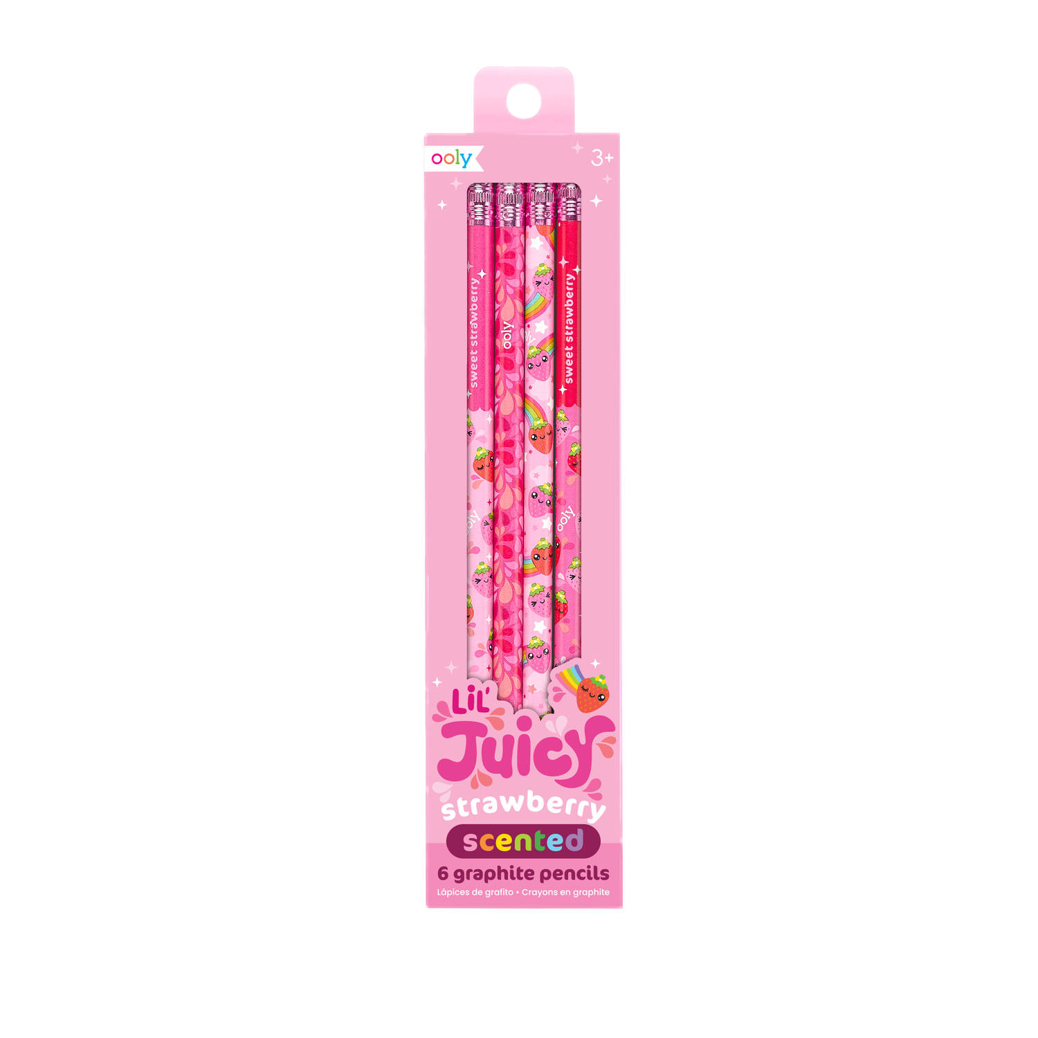 Ooly - Lil Juicy Scented Graphite Pencils - Strawberry